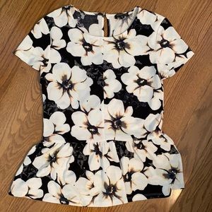 Dynamite Floral peplum top